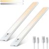 15.75in Under Cabinet Lighting 174LED Closet Lights, Adjustable Color Temperature/Brightness, Magnetic Wireless Light, Ultra Thin Motion Sensor + Hand Sweep Switch Under Counter Lights